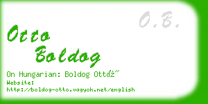 otto boldog business card